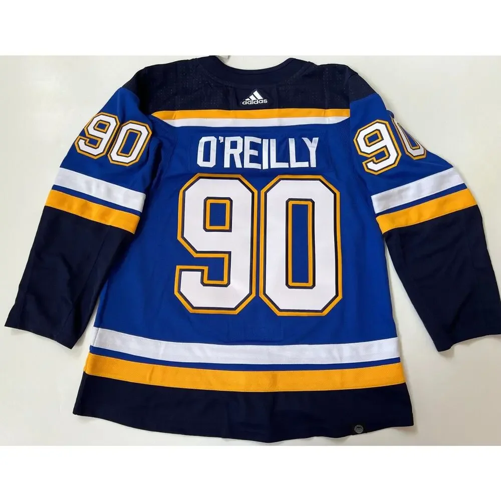 Adidas Hockey Jersey Authentic St. Louis Blues Ryan O'Reilly GT8158 Men Size 50